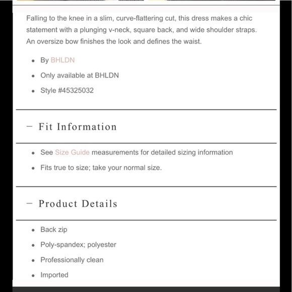 BHLDN Danica Dress Black size 0 NWT - Picture 5 of 16